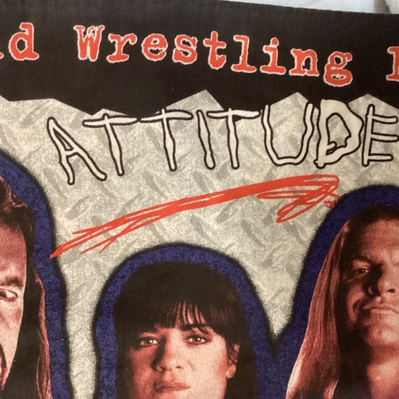 Vintage 1999 WWF Raw is War Attitude Pillow Case World Wrestling Federation - Picture 5 of 8